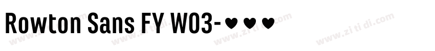Rowton Sans FY W03字体转换